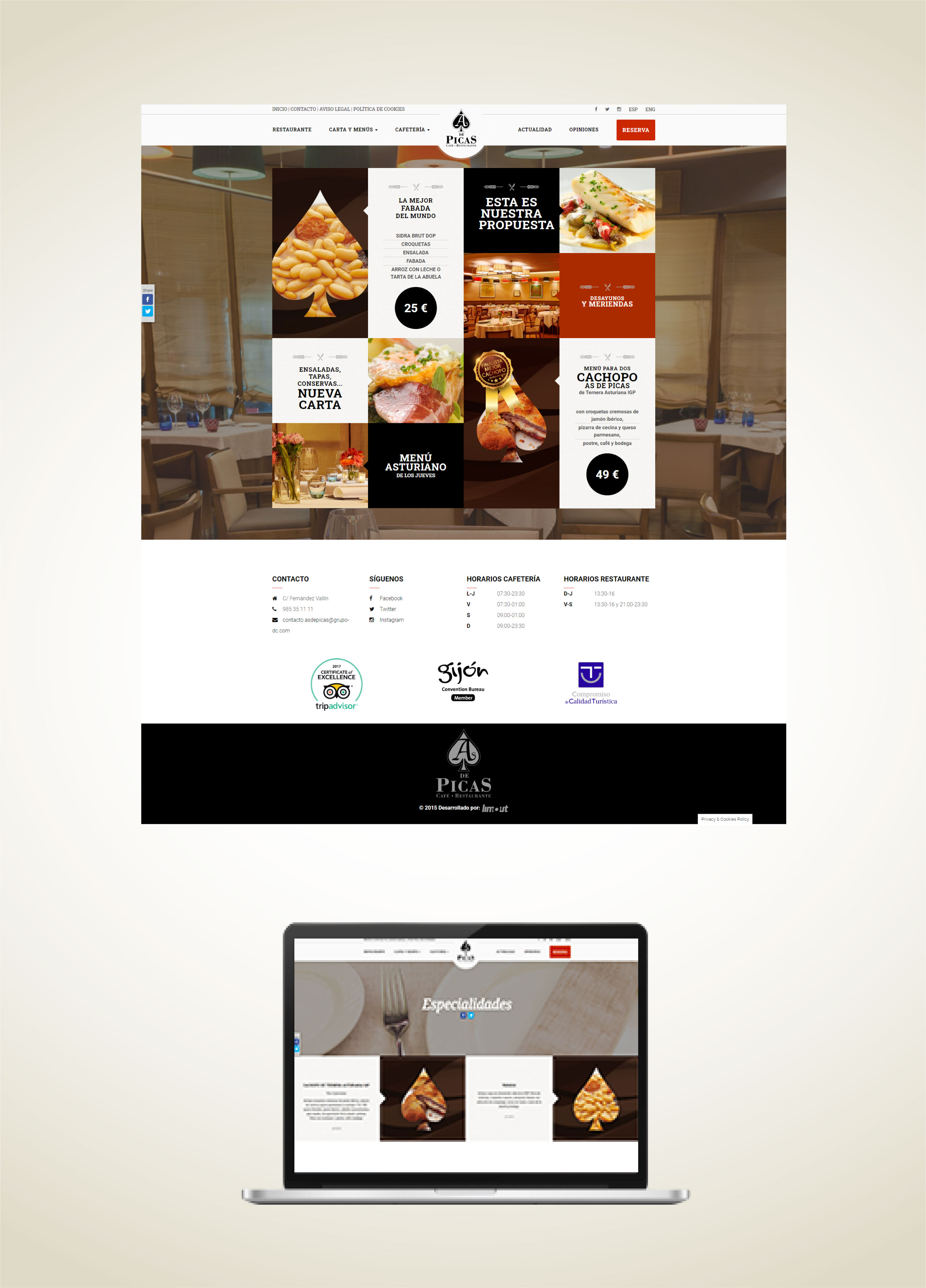 Proyecto Web As de Picas Restaurante